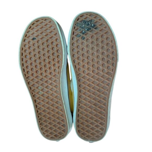 Vans Old Skool Unisex Sneaker Low Top Shoes in Yellow & White Size US 8 (Womens) - Picture 6 of 7